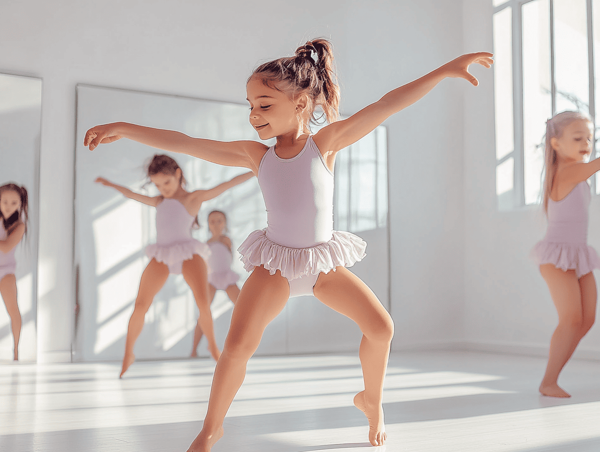 Mädchen tanzt im Kindertanzkurs bei THE FLOW